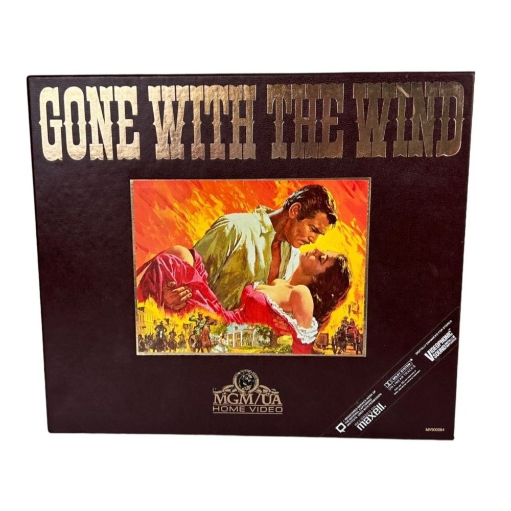 Vintage Deluxe GONE WITH THE WIND 2 VHS Box Set MGM/UA Souvenir Booklet